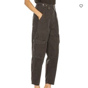 Agolde Mila High Rise Utility Tapered Pants 26 Barrel In Foliage NWT $238